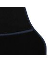 JVL 01-927BL Universal PVC Backed Carpet Car Mat Extreme Set, Black/Blue, 4 Pieces