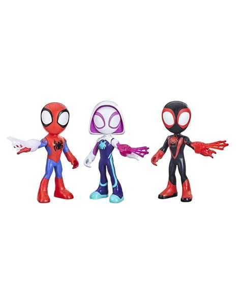 Marvel Spidey and His Amazing Friends Supersized Hero 22.5-cm Action Figures 3-Pack