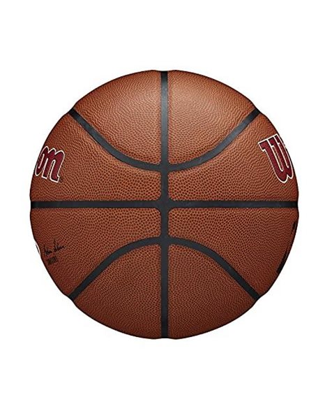 Wilson Basketball, Team Alliance Model, MIAMI HEAT, Indoor/Outdoor, Mixed Leather, Size: 7