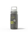 SIGG - Kids Water Bottle - Viva One Football Tag - Suitable For Carbonated Beverages - Leakproof - Dishwasher Safe - BPA Free - Sports & Bike - Grey - 0.5L