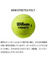 Wilson Tennis Balls, Triniti, Set of 4 Balls, 100% Recyclable Case, Wrt125200,Blue
