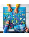 Talking Tables Fish Themed Snakes and Ladders Game for Kids | Classic Board Game for Children & Family with Educational Ocean Fact File (FISH-SNAKE-LADDER)