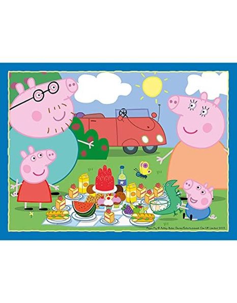 Ravensburger Peppa Pig 4 in Box (12, 16, 20, 24 Pieces) Jigsaw Puzzles for Kids Age 3 Years Up