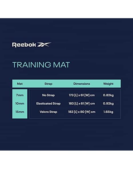 Reebok Unisexs Training Mat-10 mm-Red, Red