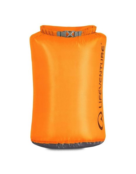 Lifeventure Ultralight 75 Litre Dry Bag, Siliconized Rip-Stop Fabric With Fully Taped Seams Lightweight Waterproof Dry Sack For Kayaking Camping Hiking Travelling Boating Water Sports,Orange