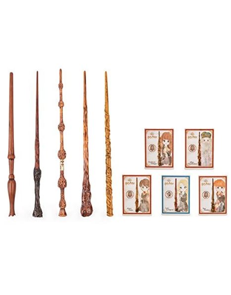 Official Wizarding World, Authentic 12-inch Spellbinding Luna Lovegood Wand with Collectible Spell Card Kids’ Harry Potter Fancy Dress Role Play Toys for Ages 6 and up