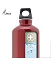 LAKEN Futura Water Bottle with Narrow Mouth, Single Wall Lightweight Aluminum BPA Free, Leak-Proof Screw Cap, 0.75L, Red