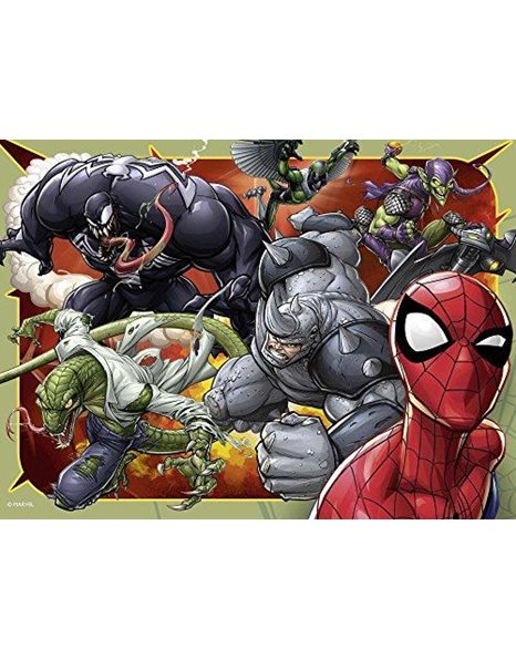 Ravensburger Marvel Spiderman 4 in Box (12, 16, 20, 24 Piece) Jigsaw Puzzles for Kids Age 3 Years Up