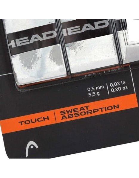 HEAD Unisex HEAD Super Comp Racquet Overgrip Tennis Racket Grip Tape 3 Pack White, White, One Size UK