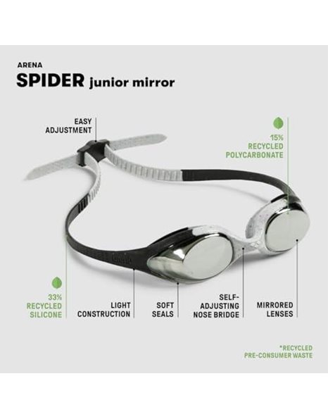 ARENA Junior Spider Mirror Goggles