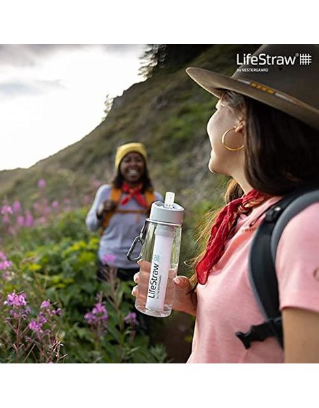 LifeStraw Go Water Bottle with Filter; 22oz; Clear