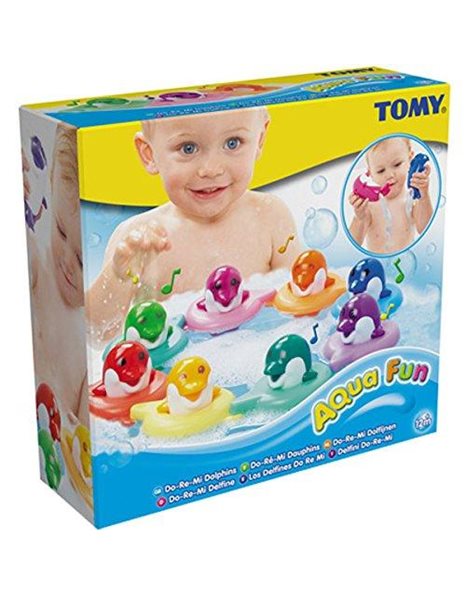 TOMY Toomies Do Re Mi Dolphins Baby Bath Toy | Educational and Musical Toy For Toddlers | Kids Bath Toys Suitable For Boys & Girls 1, 2 & 3 Years