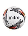 Mitre Unisex Delta Professional Football, White/Black/Blood Orange, Size 5