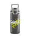SIGG - Kids Water Bottle - Viva One Football Tag - Suitable For Carbonated Beverages - Leakproof - Dishwasher Safe - BPA Free - Sports & Bike - Grey - 0.5L