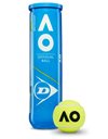 DUNLOP Tennis Ball Australian Open - for Clay, Hard Court and Grass (1 x 4 Pet) (Pack of 2)