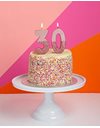 Talking Tables Rose Gold Glitter Number 5 Candle | Premium Quality Cake Topper Decoration Pretty, Sparkly | for Kids, Adults, 50th Birthday Party, Anniversary, Milestone, RoseGold5,8 cm