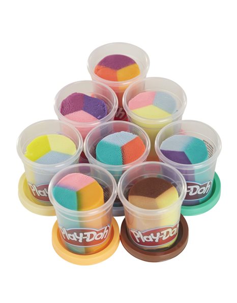Play-Doh Crazy Cuts Stylist Hair Salon Pretend Play Toy for Kids 3 Years and Up with 8 Tri-Color Cans, 57 Grams Each, Non-Toxic, Multicolor, 6.68 x 27.94 x 21.59 cm