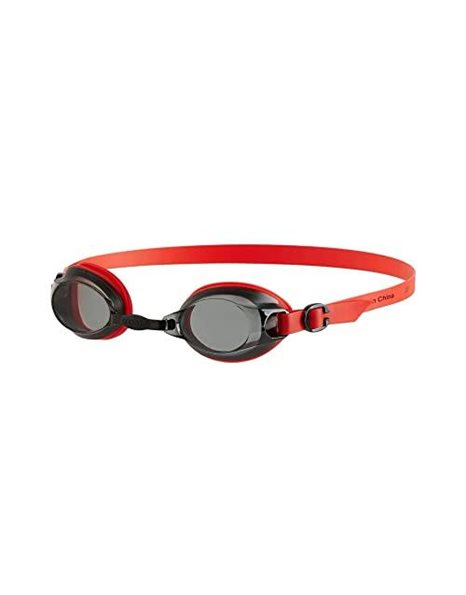 Speedo Unisex Adult Jet Swimming Goggles, Lava Red/Smoke, One Size