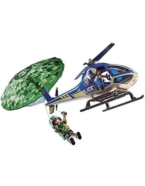 Playmobil 70569 City Action Police Parachute Pursuit Search, fun imaginative role-play, playset suitable for children ages 4+