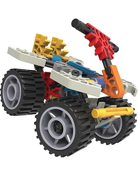 KNEX | Fun Fast Vehicles Building Set 10 Model Beginner | Construction Toys for Sensory Play, 96 Piece Stem Learning Kit, Educational Toys Suitable for Girls and Boys Ages 5+ | Basic Fun 45510