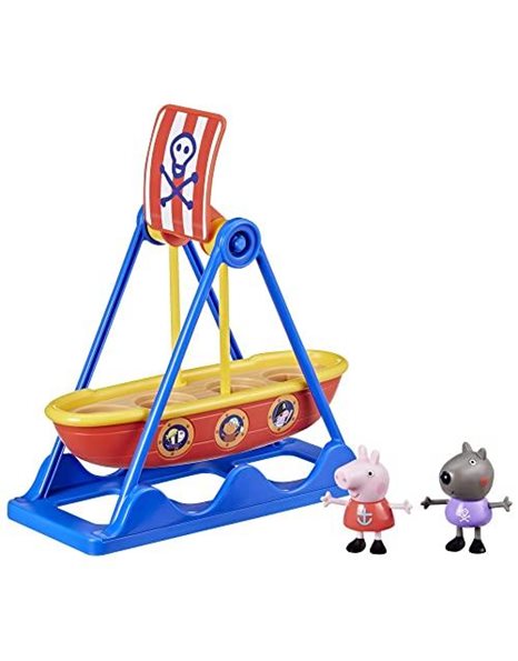 Peppa Pig Toys Peppas Pirate Ride Playset with 2 Figures, Kids Toys