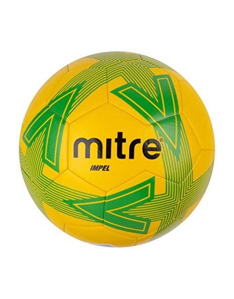 Mitre Impel L30P Football, Highly Durable, Shape Retention, For All Ages, Yellow, Light Green, Black, Bal Size 3