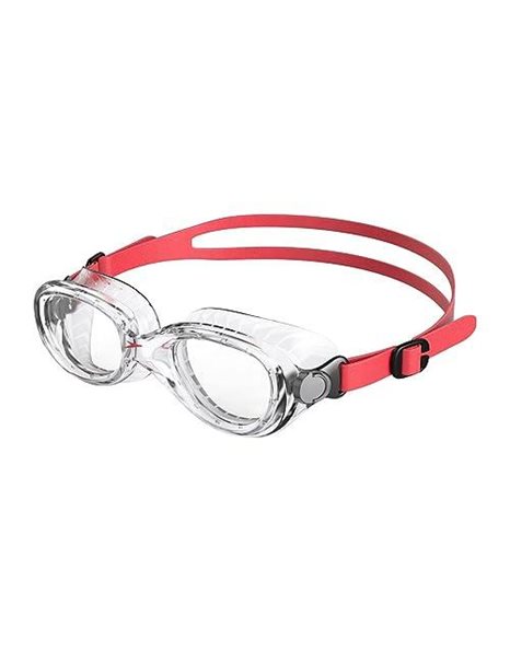 Speedo Unisex Kids Child Futura Classic Swimming Goggles, Lava Red/Clear, One Size