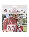 Ginger Ray Farm Themed Birthday Party Arch Kit Animals-70 Balloons & 10 Card Animals, Green,pink,red,sand,tan,white, Medium