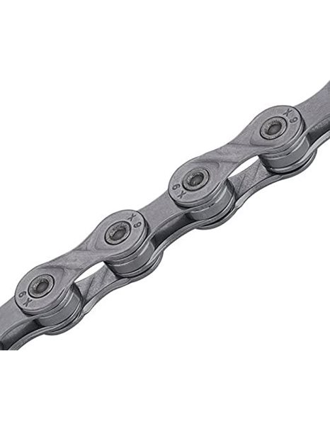 KMC Unisexs X9 Chain, Grey, 114 Link