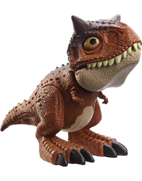 ?Jurassic World Chompin’ Carnotaurus Toro Dinosaur Action Figure Camp Cretaceous with Button-Activated Chomping & Other Motions, Realistic Sculpting, Kid Gift Age 4 Years & Up