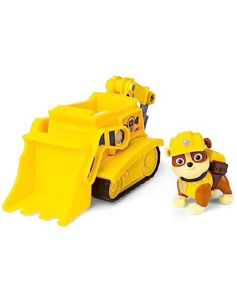 PAW PATROL Rubble’s Bulldozer Vehicle with Collectible Figure, for Kids Aged 3 Years and Over
