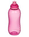 Sistema Twist n Sip Squeeze Kids Water Bottle For School | Leakproof Plastic Water Bottle | 330 ml | BPA-Free | Assorted Colours