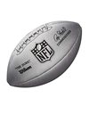 Wilson NFL DUKE METALLIC EDITION American Football, Mixed Leather, Official Size, Silver, WTF1827XB