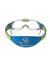 Speedo Infant Unisex Biofuse Mask, Comfortable Fit, Adjustable Design, Additional Safety, Blue and Green, One Size