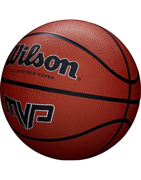 Wilson Unisex s MVP Basketball, Orange, 7