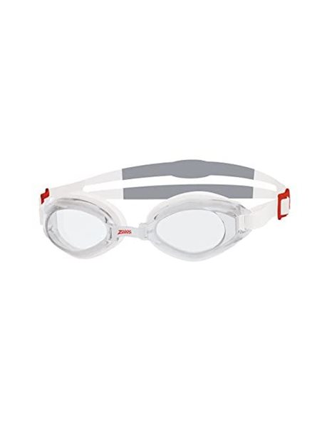 Zoggs Unisex adult Endura Swimming Goggles - White / Red / Clear