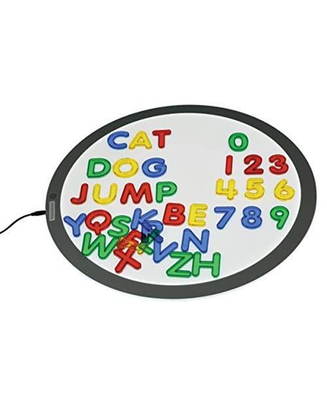 edxeducation Transparent Letters and Numbers - Mini Jar - Colourful, Plastic Letters and Numbers - Learn A-Z and 1-9 - Sensory Play