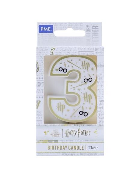 PME Harry Potter Birthday Candle, Number 3