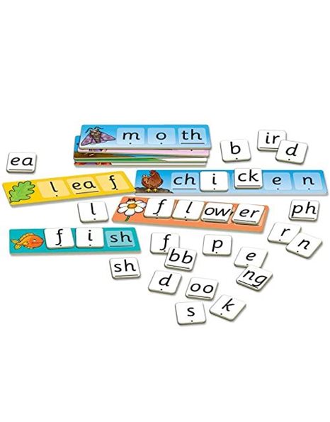 Orchard Toys Match and Spell Next Steps, Educational Spelling Game Age 5+, Helps Teach Phonics and Word Building using Sounds and Blends.