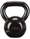 Amazon Basics Cast-Iron Kettlebell with Textured and Painted Surface, Black, 20kg / 44lbs
