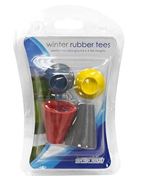 Longridge Jumbo Rubber Winter Golf Tees (4 PK) - Multi-Colored,