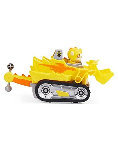 PAW PATROL, Rescue Knights Rubble Transforming Toy Car with Collectible Action Figure, Kids Toys for Ages 3 and up