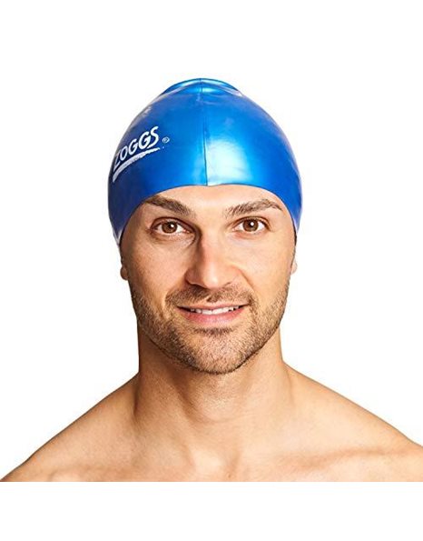 Zoggs Unisex Silicone Swimming Cap, Royal Blue, One Size UK