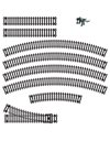 Hornby R8222 OO Gauge Track Extension Pack B - Extra Track Pieces for Model Railway Sets, Model Train Track Pieces, Includes - Straights, Curves, Right Hand Point & Buffer Stop - Scale 1:76