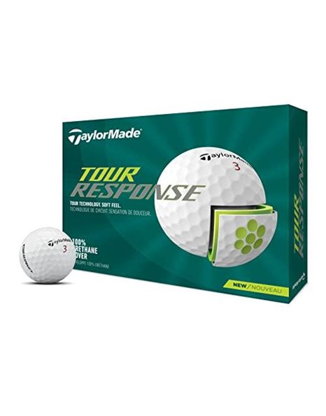TaylorMade Unisexs Tour Response Golf Ball, White, One Size