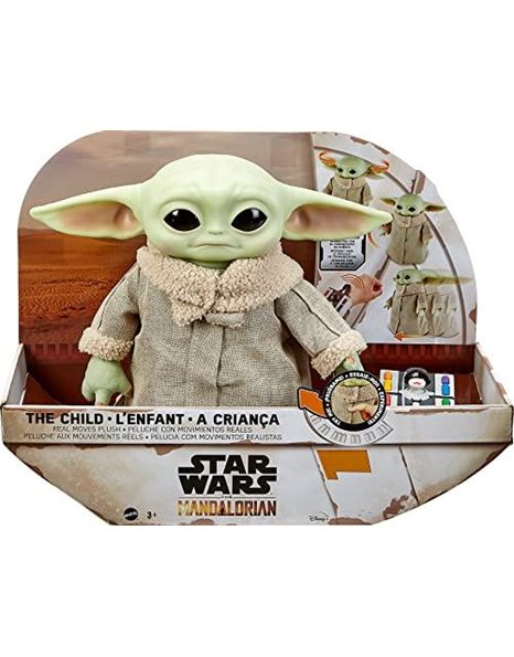 Star Wars RC Grogu Plush Toy, 12-in Soft Body Doll from The Mandalorian with Remote-Controlled Motion, GWD87