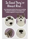 Living Nature AN461 Pets Husky, Realistic Soft Cuddly Dog Toy, Naturli Eco-Friendly Plush, 21cm