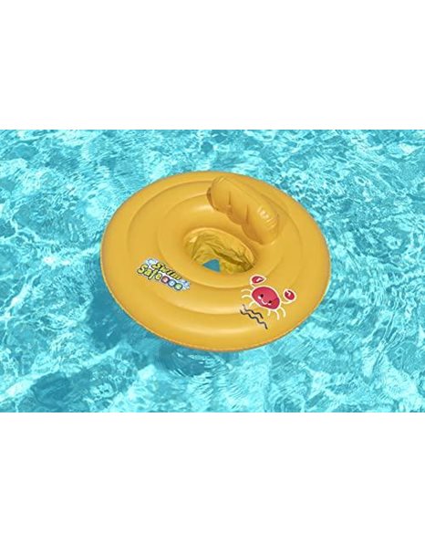 Bestway Swimming Float Inflatable for Infants | Round 3-Ring Inflatable Baby Boat Float for Toddlers Boys and Girls, Ages 0-12 Months