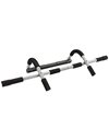 Ultrasport Unisex 4-1 door pull-up bar, upper body trainer, multifunctional training device for home and office pull-up bar, frame length from approx. 61 to max. 81, (Grey/Black)