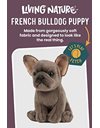 Living Nature French Bulldog Puppy, Realistic Soft Cuddly Dog Toy, Naturli Eco-Friendly Plush, 16cm